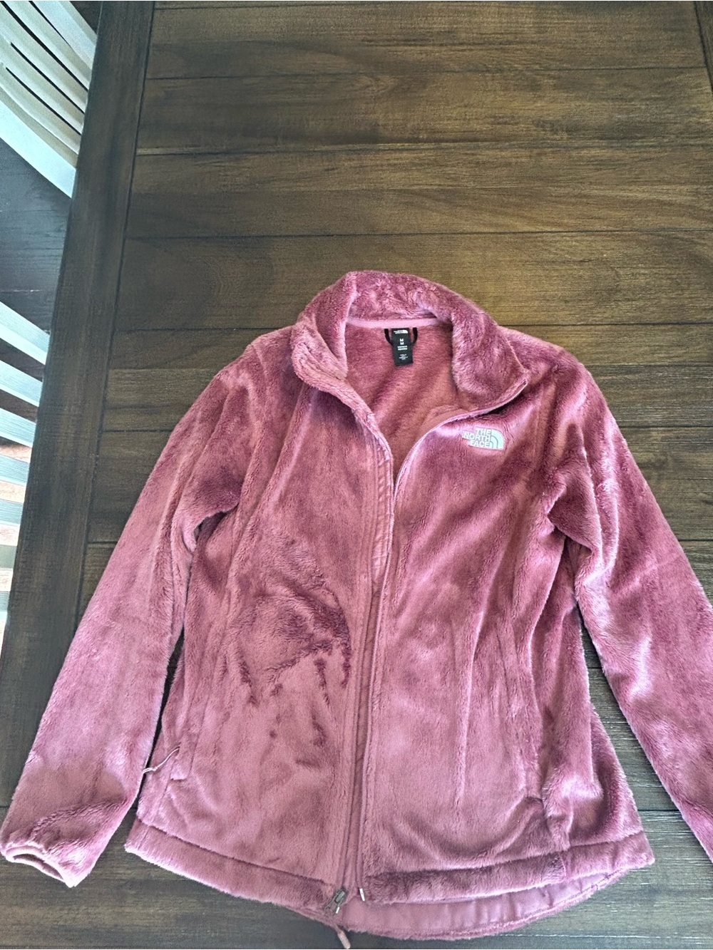 The North Face Women's Plush Full-Zip Teddy Jacket in Rose